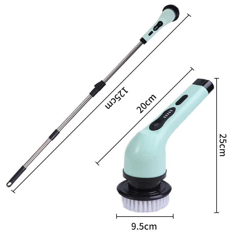 Multi-tool Multifunctional Electric Cleaning Brush, for Rotating Bathroom, Kitchen, Toilet & Automotive Cleaning.
