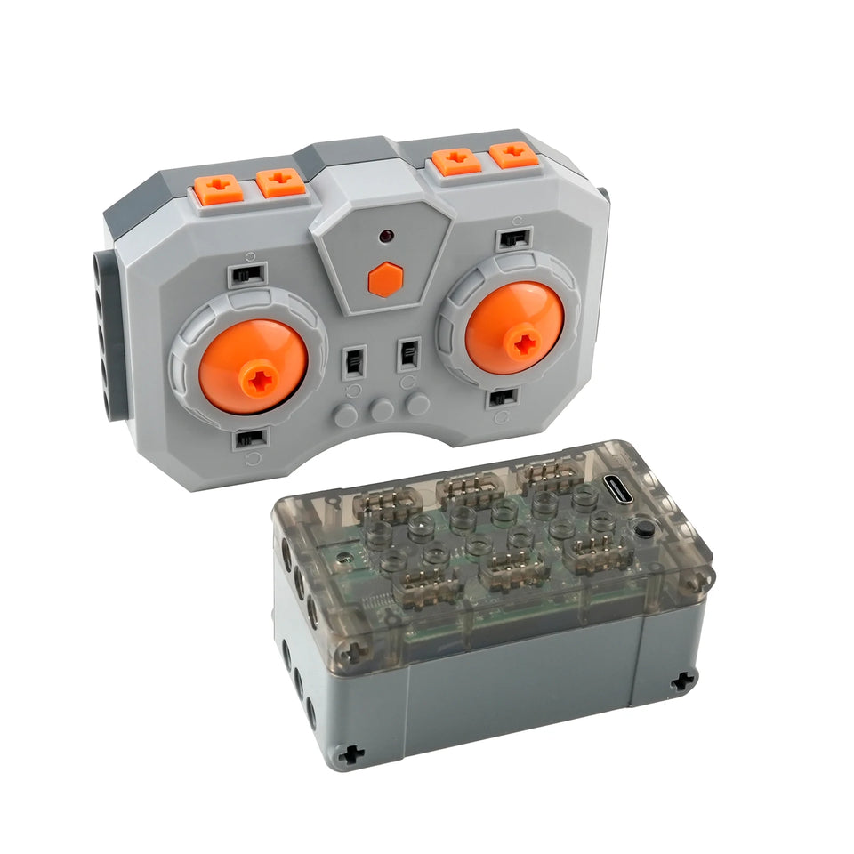 12 Channel Remote Control Rechargeable Lithium Battery Box Kit APP Control Speed Adjustable Powered Module MOC Building Blocks