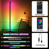 160cm Smart APP Bluetooth Corner Floor Lamp Dimmable RGB LED Ambient Light for Bedroom Gaming Room Christmas Decor Mood Lighting