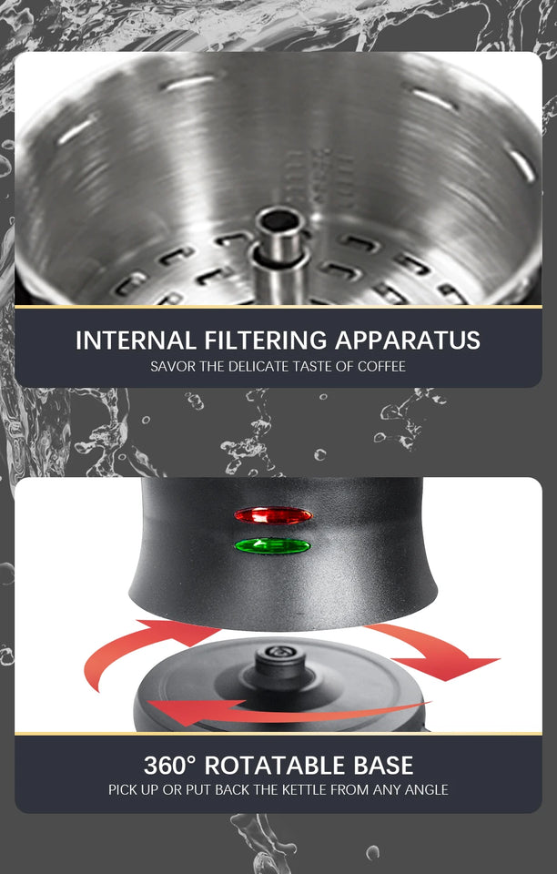 Coffee Pots Electric Stainless Steel 110V/220V Stainless Steel, Quick Brew, Accessories Office Home  Kettle