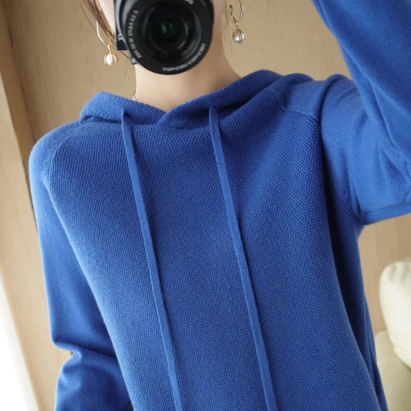 Hoodies And Sweatshirts Long Sleeve Sweaters For Women Wool Clothing New Arrivals Knitted Jumpers Female Outerwears Fashion Tops