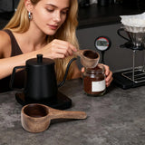 Wooden Coffee Scoop 42ml Measuring Spoon Multipurpose Kitchen Tool Utensil For Sugar Tea Flour Bean Protein Powder Cafe Supplies