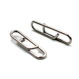 MNFT 50Pcs Powerful Stainless Steel Fast Link Clip Snap Fishing Tackle Quick Change Lead Links Clips Interlock Accessories