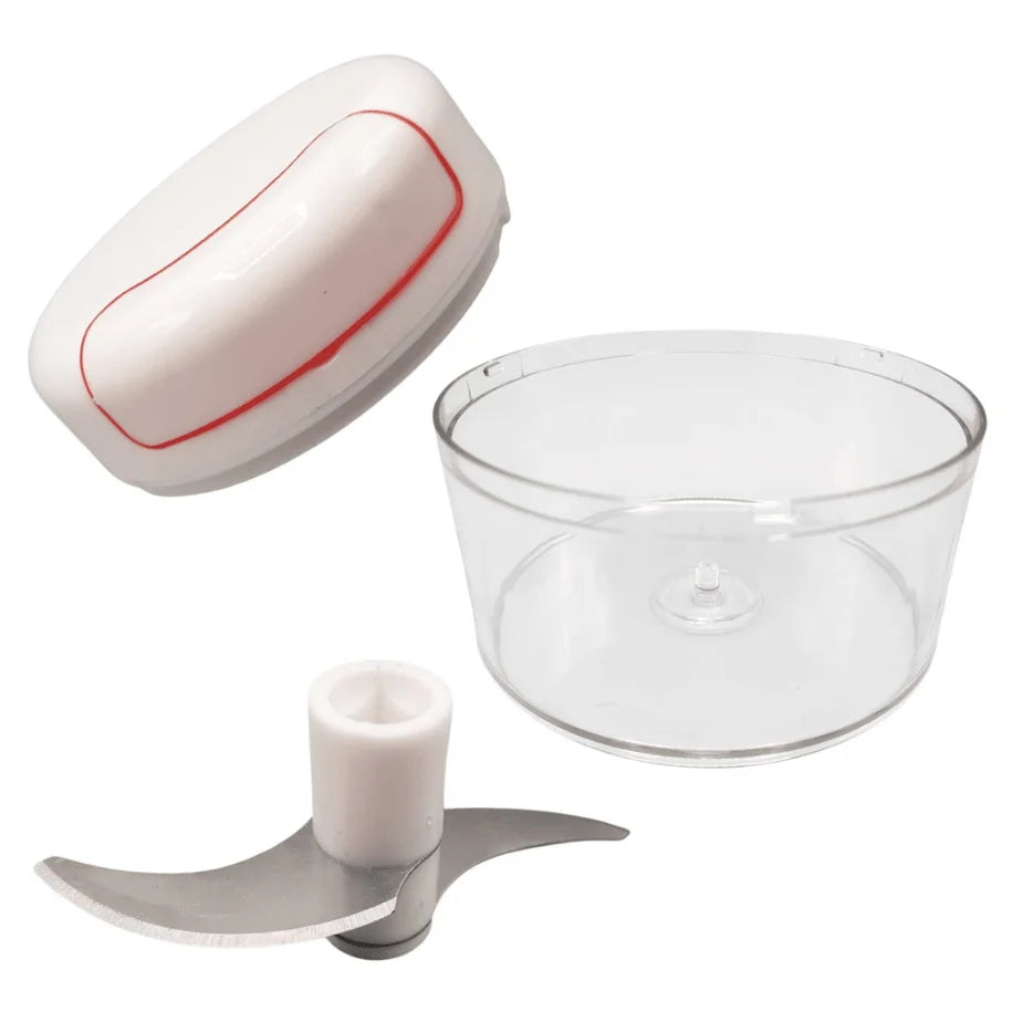 Mini Processador Triturador de Alimentos 2 Lâminas em Aço Inox