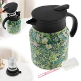 1000ml Vintage Floral Tea Thermos Stainless Steel Tea Kettle Drip-Proof Tea Pot With Tea Infuser Mini Thermo Coffee Pot