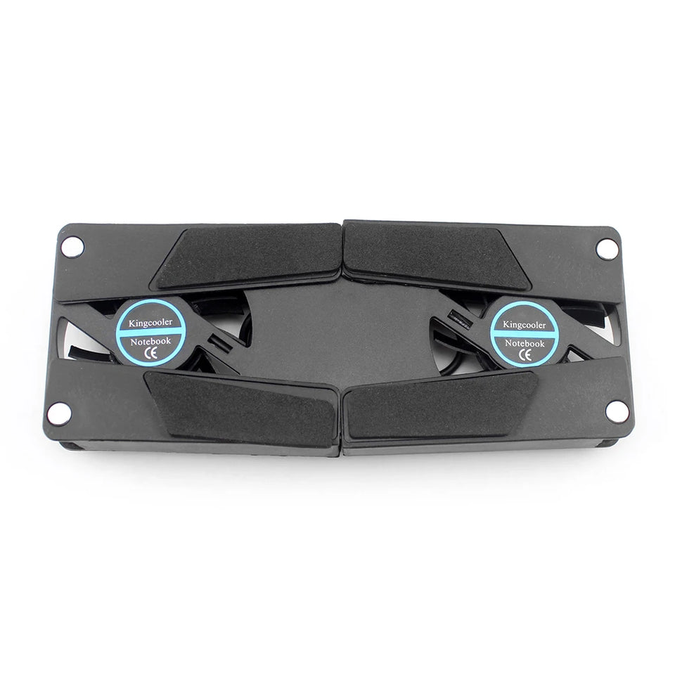 1-5PCS Air-cooling Laptop Cooler Bracket USB Powered Cooling Dock Laptop Cooling Pad 2 Fan for Notepad Universal PC Computer
