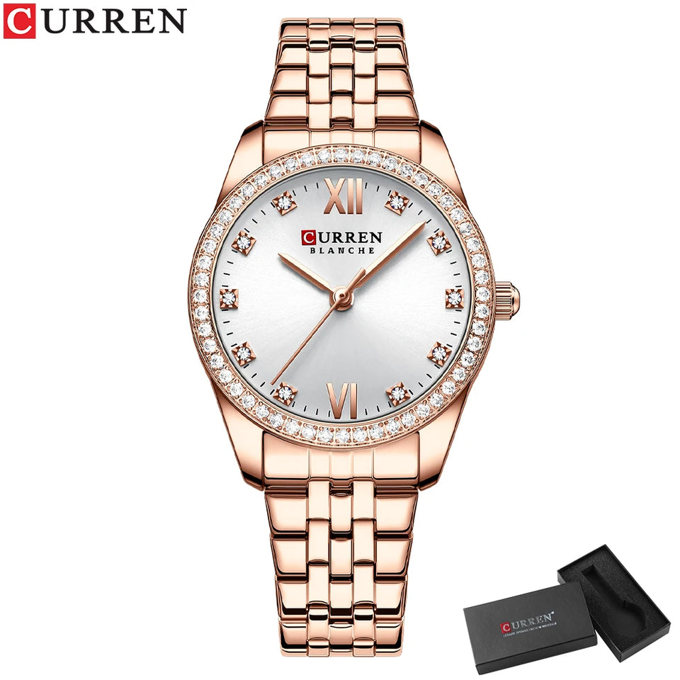 New stock! ! Women Bracelet Watches Steel belt Love Steel belt Rhinestone Quartz Wrist Watch Luxury Fashion Watch for women