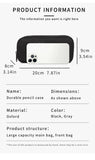 Pencil Case Large Space Storage 2 Compartment Pouch Double Side Opened Student Stationery Pen Bag Desk Organizer School Supplies