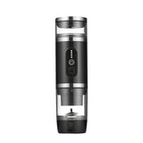 Outdoor camping portable capsule coffee machine, 3-in-1 multi-functional espresso machine with built-in wireless milk frother.