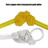 10 Meters Electrical Wires Transparent Parallel Line 2 Cores Flat Cable For Chandelier Lighting Table Lamp Crystal Copper Line