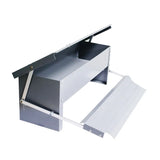 Treadle Chicken Feeder with Weatherproof Lid Rat Proof Chicken Feeder Metal Chicken Feeder for Chickens Ducks and Geese
