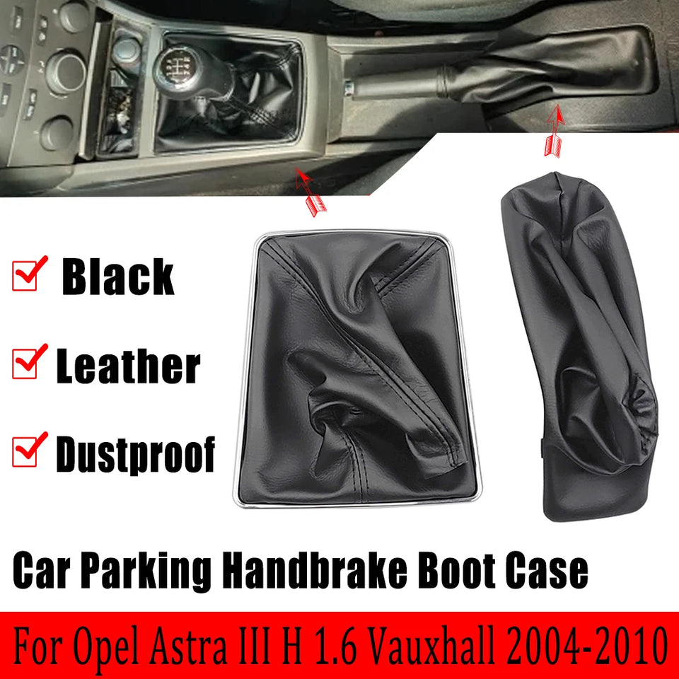 Top quality Gear Lever Shift Knob Boot Case Collar Parking Handbrake Cover For OPEL ASTRA III H 1.6 VAUXHALL 2004-2010