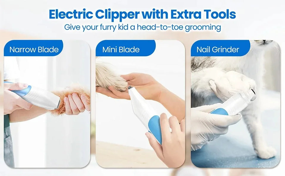 INSE P30 Dog Grooming Vacuum Ultra-Low Noise Pet Grooming Kits with 4.5L Large Capacity Dust Box Pet Clipper for Pet Hair Clean