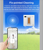 ABIR WD8 Window Cleaning Robot, Dual Ultrasonic Spray, AI intelligent Wipping, Updated Laser,Smart Home Glass Wall Washing