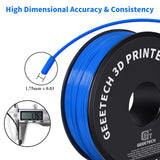 GEEETECH 5Rolls 3D TPU Flexible Filament TPU material 1.75mm Plastic Vacuum Packaging, Non-Toxic High Quality Safe,fast ship