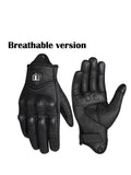 Retro Perforated Real Leather Motorcycle Gloves Moto Waterproof Gloves Motorcycle Protective Gears Motocross Gloves gift