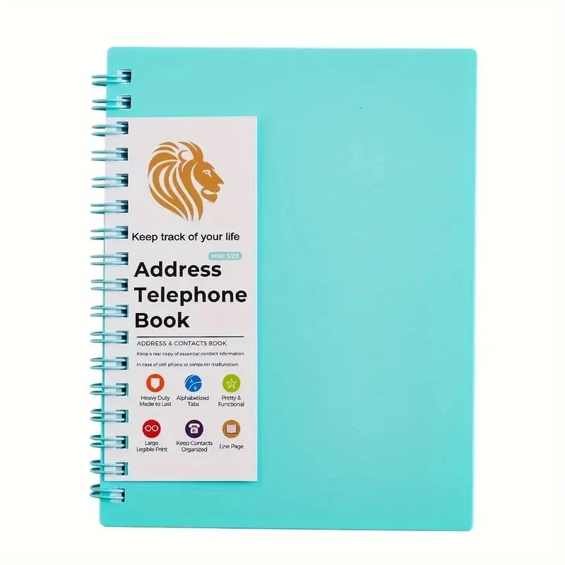 MINI Size Notebook Telephone Address & Birthday Book With Alphabetic Tabs Notepad Notebooks Writing Pads Office School Supplies