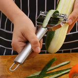 Kitchen Vegetable Peeler Stainless Steel Double-Head Melon Planer Multiple-Function Fruit Peeler Household Tool