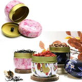 New Portable Retro Metal Tea Can Chinese Candy Coffee Bean Tea Bag Sealed Moisture-proof Container Personalized Storage Supplies