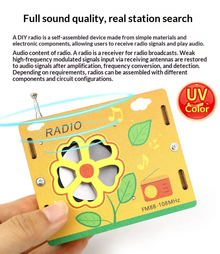 Science and Technology Small Production Educational Children's Toys DIY Radio Student Handmade Model Scientific Experiment