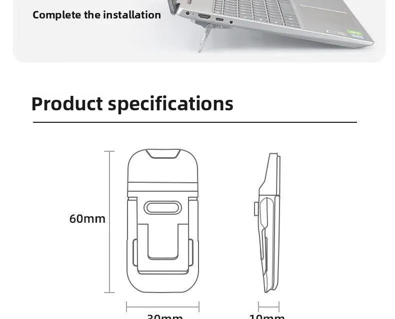 Desktop Riser Portable Foldable Laptop Stand Plastic Feet Hidden Keyboard Mini Adjustable Support Holder for Notebook
