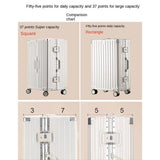 Large Capacity Suitcase 28" 32" Thickened Luggage USB Phone Stand Aluminum Frame Password Trolley Case Travel Wheeled Suitcases