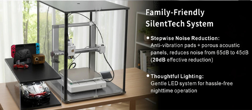 FYSETC FNATR For Bambu Lab A1 3D Printer Enclosure Transparent Acrylic Sturdy Designed 3D Printer Cover with Filter System