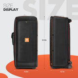 Dust Case Waterproof Speaker Case Slip Sleeve Nylon Fabric Multifunction Bag with Side Storage Pocket for JBL Partybox