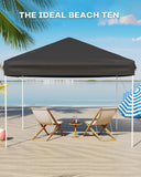 10x10 FT Pop Up Canopy Tent with 3 Adjustable Heights – Outdoor Sun Shade Shelter, 4 Sandbags & Carry Bag, for Parties & Events