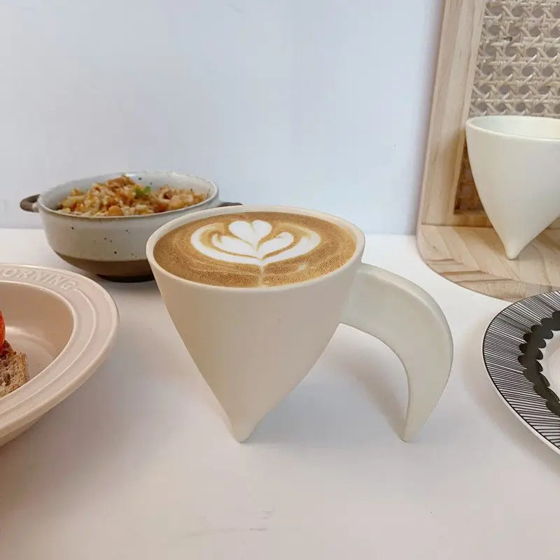 Simple Ceramic Coffee Cup Delicate Latte Art Coffee Mug English Afternoon Tea Tea Set Breakfast Milk Oatmeal Mug
