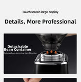 Touchscreen Electric Coffee Grinder - Automatic Commercial & Home Use, Stainless Steel Burr Mill with Dose Control, LCD Display