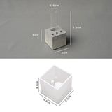 Silicone Resin Mold Hydroponic Plant Pot Plaster Molds Flower Arrangement Concrete Mold Desk Organizer Pen Holder Silicone Molds