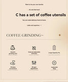 New Portable Electric\Manual Coffee Bean Grinder Household 30 Gears Externally Adjustable Coffee Machine Rechargeable Grinders