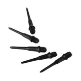 100PCS Durable Soft Tip Points Needle Replacement Set For Electronic Dart Black Wear-resistant Durable Soft Plastic Black Tips