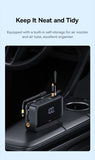 Baseus 4 In 1 Car Jump Starter with LED Lighting 600A Portable Car Battery Charger Power Bank Tire Inflator Pump Air Compressor
