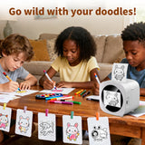 AI printer voice control AI generates images for instant printing of high-definition photos Thermal printer convenient printer