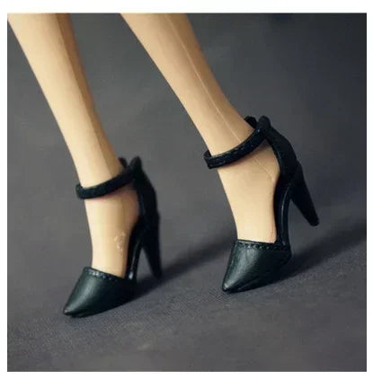 Doll toy accessories shoes high heels black shoes for your BB dolls BBIA31