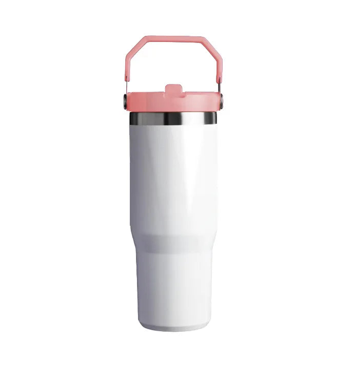 30OZ Sublimation Blank Tumbler Double Wall Stainless Steel Car Cup Coffee Mug Sublimation Water Bottle Vacuum Thermos Bottle
