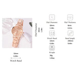 Luxury Watch for Women Simple Round Dial Stainless Fashion Gold Bracelet Quartz Wristwatch Students Ladies Watches Reloj Mujer