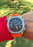 New Arrivals Specht&Sohne Brand Men Quartz Watches 40MM Rose Gold Stainless Steel  Male Functional 5167 Sports Wristwatch 5Bar