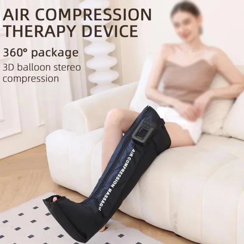 2025 New Arrival Cordless Legs And Feet Air Massage Therapy Recovery Boots Circulation Air Compression Full Leg Massager Machine