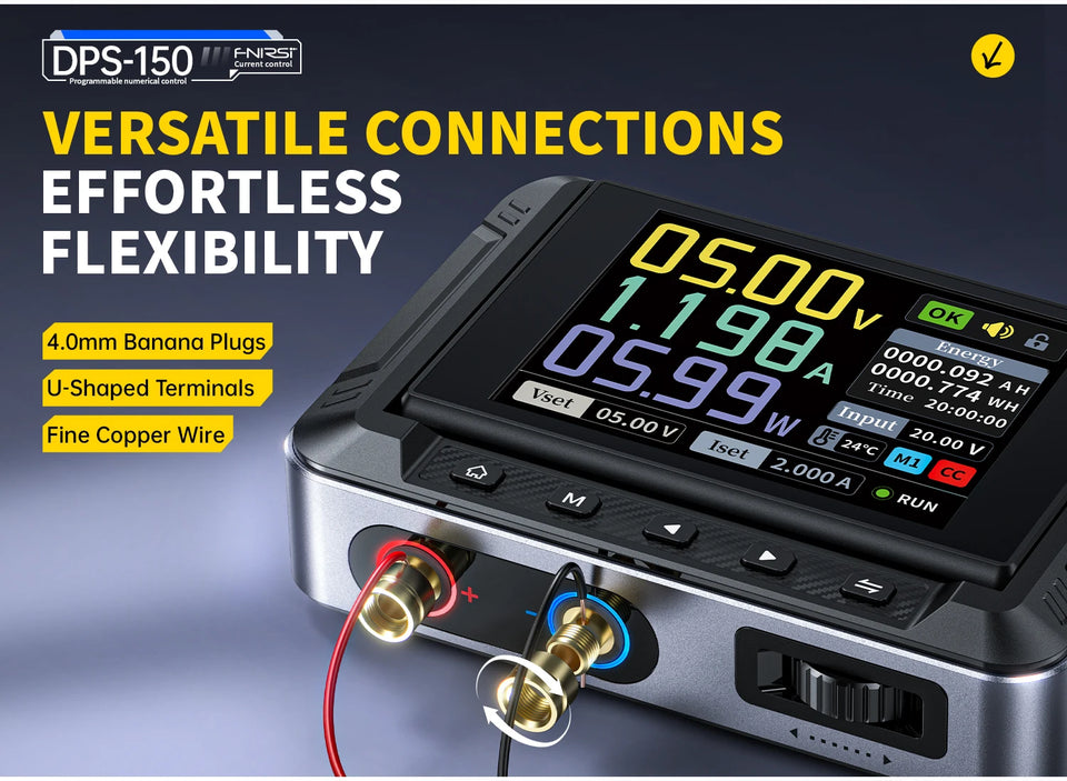 FNIRSI DPS-150 DC Power Supply Laboratory Power Supply Adjustable 30V 5A Switching Power Supply Portable Digital Power Supply