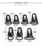 5/10Pcs 20/25/32/38mm Metal Buckle Bag Strap Lobster Clasp Backpack Webbing Dog Collar Trigger Snap Hook DIY Hardware Accessory