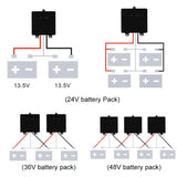 PowMr USA 24V 48V Battery Equalizer Voltage Balancer Equalize Voltage of Power Bank for Lifepo4 Battery to Extend Battery Life