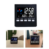 Electronic Alarm Clock with Backlit Thermometer and Hygrometer  Voice Controlled  Accurate Time and Temperature Reading