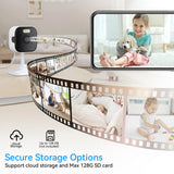 5MP HD Wifi Security Camera Mini Indoor Home Surveillance Camera Night Vision Two Ways Audio Human Detection O-KAM APP 5G IP CAM