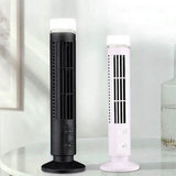 Bladeless Tower Fan Portable USB Desk Fan with Light for Home Bedroom Office