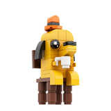 MOC This is Fine Dog Animal Dog Building Blocks Cartoon Creative Animal Bricks Animation Creative Ornament Toys Children's Gifts
