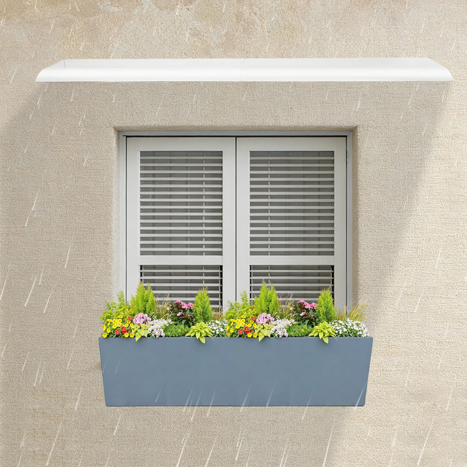 Clear Rain Shelter Cover,PET Rust-Resistant Window Wall Mounted Awning Front Door Canopy,for Entrances,Bike,Gazebos,Balcony