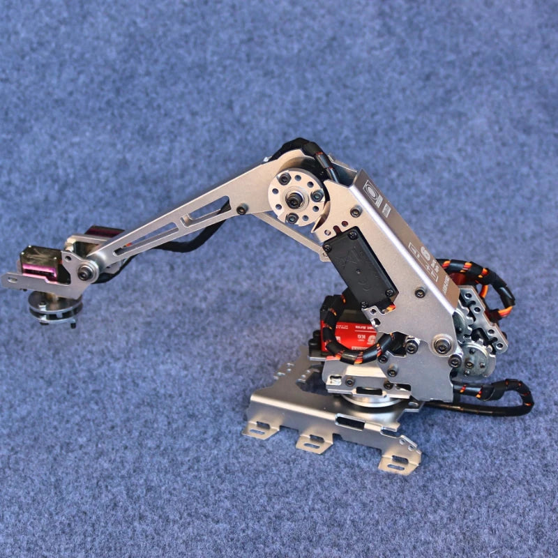 New 6 Dof Robotic Arm Manipulator Industrial Robot Model with MG996R Servos for Arduino Robot Arm DIY Kit Suction Cup STEM Toys